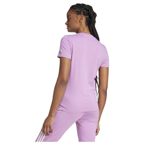 Adidas Γυναικεία κοντομάνικη μπλούζα Essentials Slim Logo Linear Tee